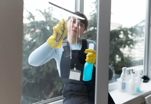 Nettoyage de vitres intérieures et extérieures au Coudray-Macouard